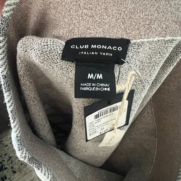 NWT Club Monaco Italian Yarn Zina Skirt in Jupe Size Medium Color black White - Picture 3 of 4